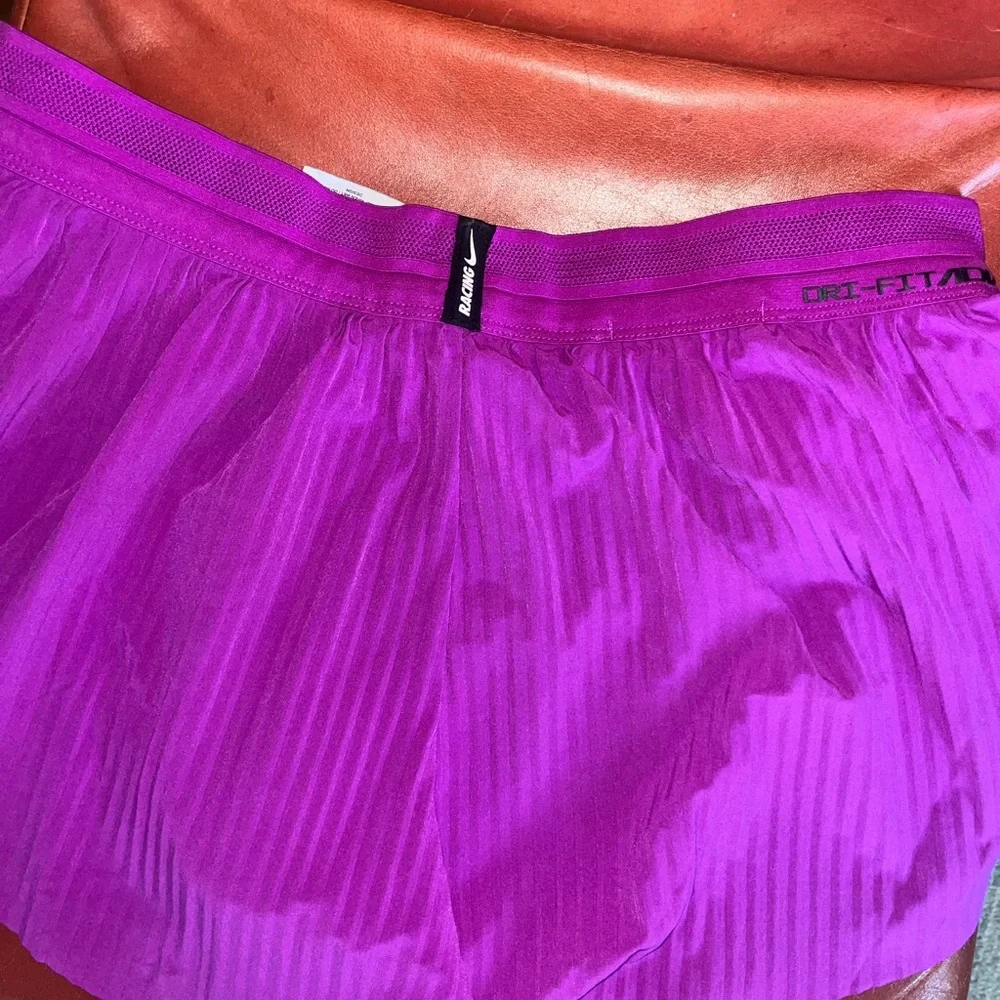 Nike Magenta Purple Aero Swift Shorts Dri Fit - Picture 2 of 5